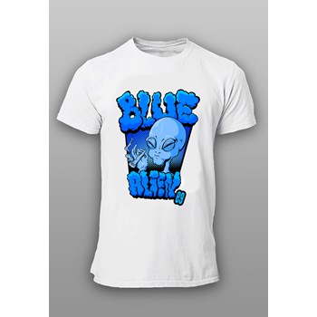 Camiseta Blue Alien Algodão Hempstee Branco Cor:Wild Sand;Tamanho:P