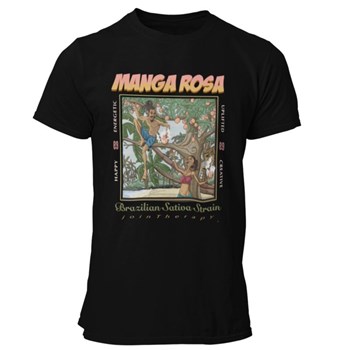 Camiseta Manga Rosa Algodão Hempstee Preto