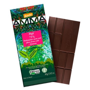 Chocolate Biodinâmico 75% Paje - Tablete 80g
