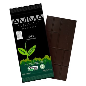 Chocolate Orgânico 100% Cacau - Tablete 80g