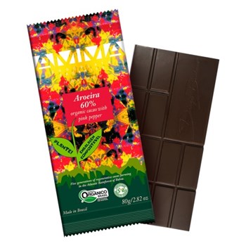 Chocolate Orgânico 60% Cacau Aroeira - Tablete 80g