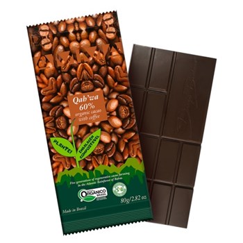 Chocolate Orgânico 60% Cacau QAH WA - Tablete 80g