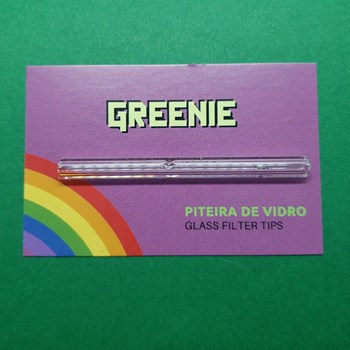 Piteira Vidro Greenie - Bloqueador de Resíduo Versão P